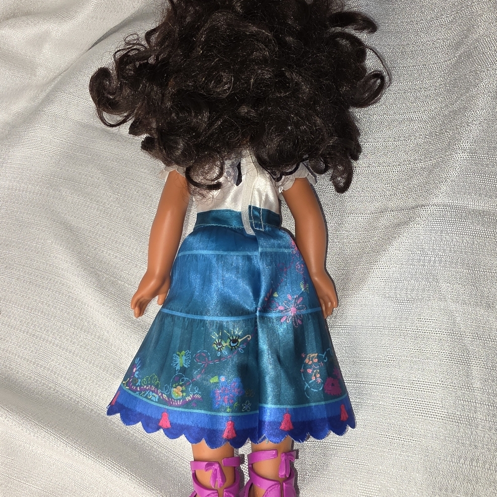 Encanto Disney Doll Blue and Pink with Curly Hair - Picture 4 of 5
